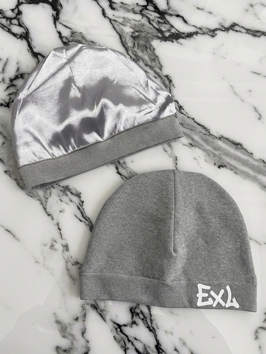 EXL Satin Lined Skull Cap - Grey