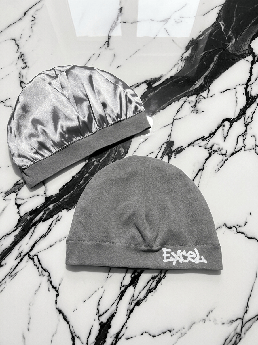 Satin Lined Skull Cap - Grey