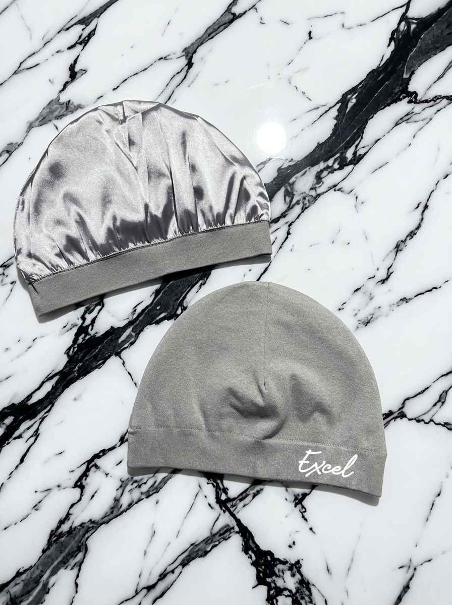 Satin Lined Skull Cap - Grey